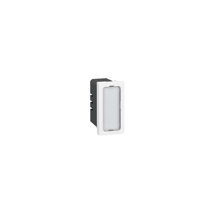 Voyant Antimicrobien Simple 230V 1W Mosaic 1 Module Avec 4 Étiquettes De Couleur