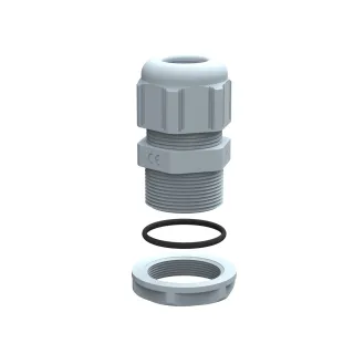 Presse-Étoupe Plastique Ip68 Iso40 Ral7001