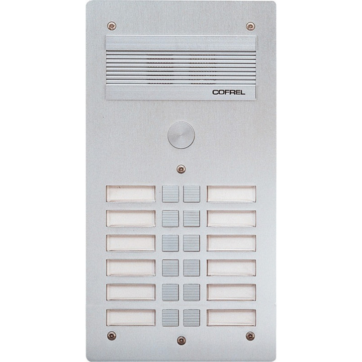 Platine De Rue Série 300 Audio Façade Alu 4Mm 12 Appels