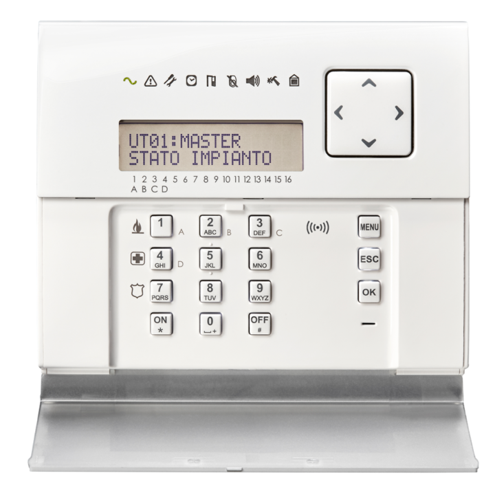 Clavier Avec Écran Lcd Et Lecteur Proximité Pour Centrales Série Mp3000