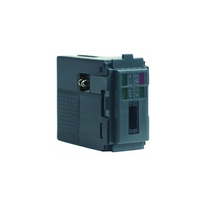 Lecteur Cle Electro B-Ticino Noir Pour Les Systèmes Intrusions