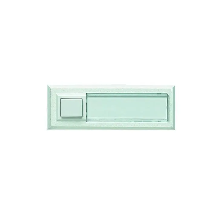 Bouton Poussoir Lumi + Pe Blan pour systèmes URMET