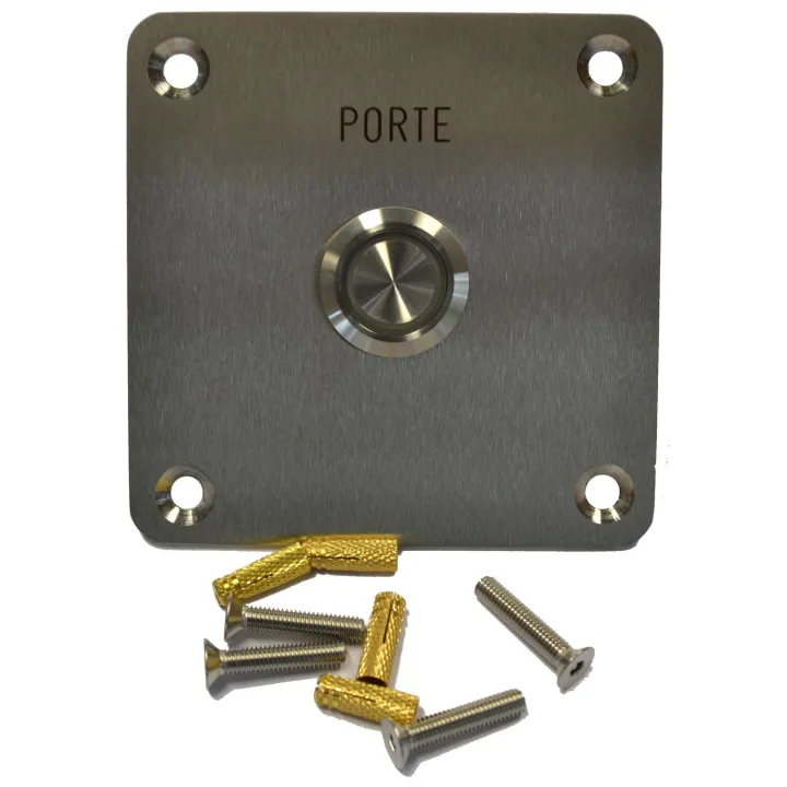 Bouton Poussoir Sortie Lum No/Nf 100X100 Porte