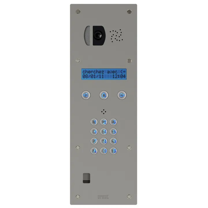 Platine de rue à  Défilement De Noms Bibus 2L Inox Clavier Video