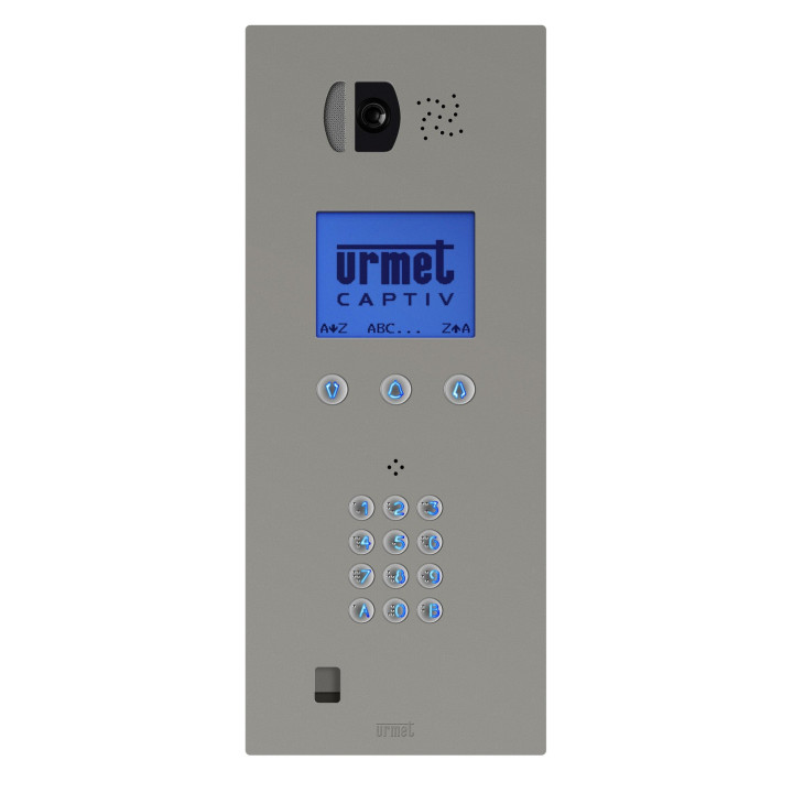 Platine de rue à  Défilement De Noms Bibus Vid. 8L Inox Clavier Pot. Tech