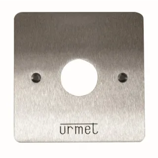 Façade Inox 90X90 Mm Pour T25, Gravée Urmet, Vis Incluses.