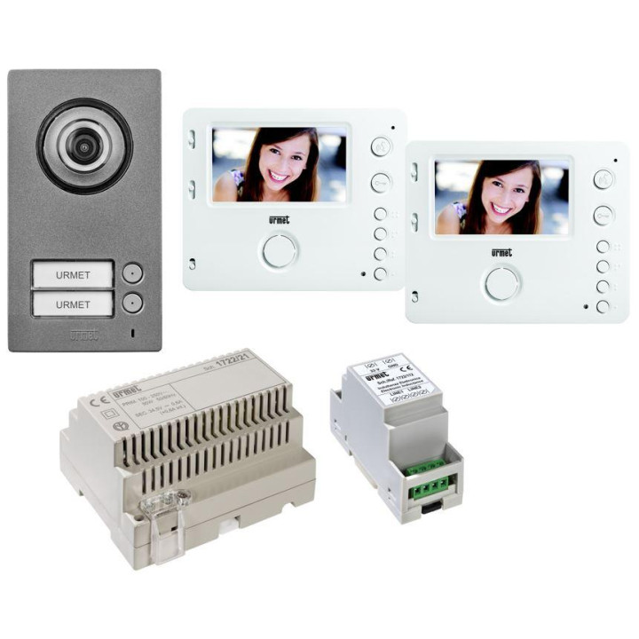 Kit Portier Video Mini Note 2, Platine 2Bp Et Moniteur 4,3 Pouces