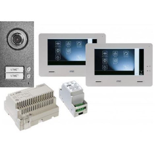 Kit Portier Video Mininote+, Platine 2Bp Et Moniteur 7 Pouces