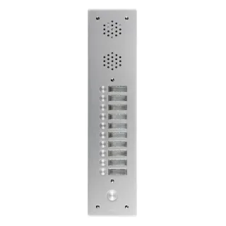 Plaque Av Alu 6Mm 1R 10Bp pour systèmes URMET