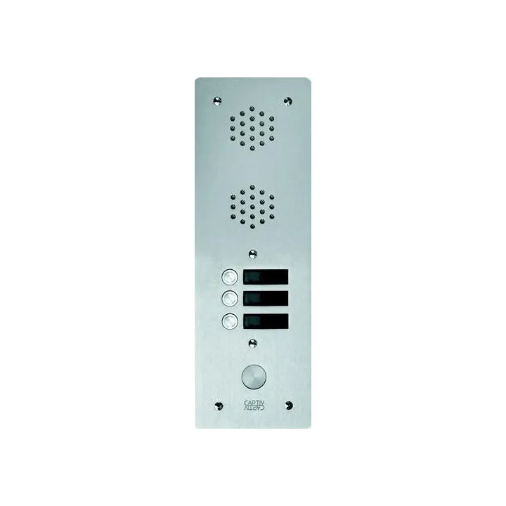 Plaque Av Alu 6Mm 1R 03Bp pour systèmes URMET