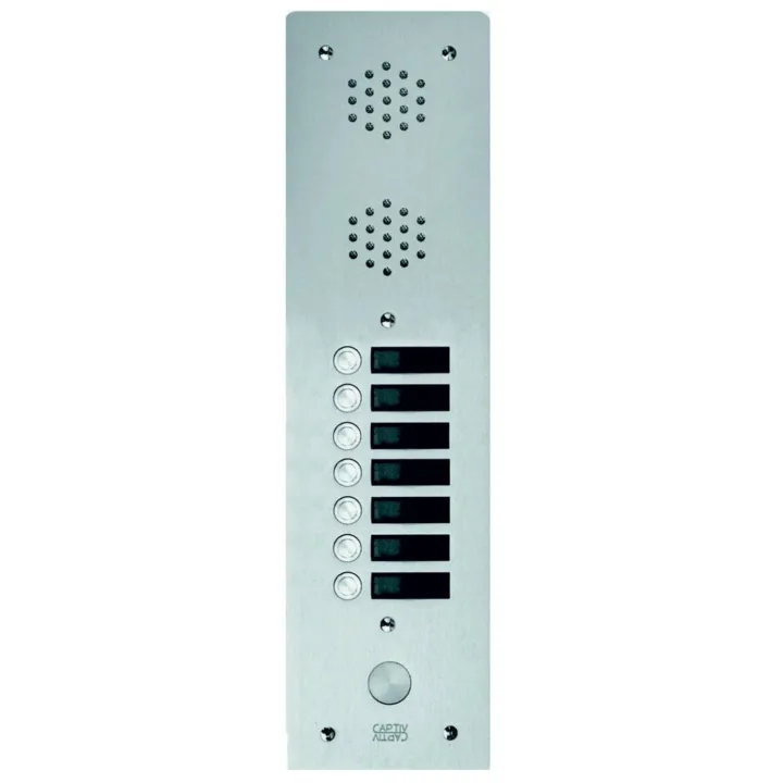Plaque Av Alu 6Mm 1R 07Bp pour systèmes URMET