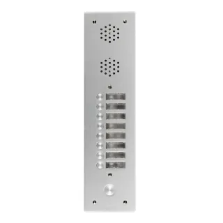 Plaque Av Alu 6Mm 1R 08Bp pour systèmes URMET
