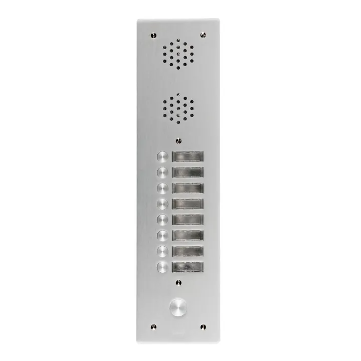 Plaque Av Alu 6Mm 1R 08Bp pour systèmes URMET