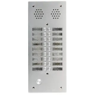 Plaque AV Alu 6Mm 2R 18Bp pour systèmes URMET