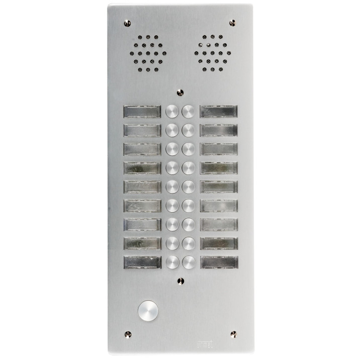 Ce produit est Plaque A.V Alu 6Mm 2R 18Bp pour systèmes URMET