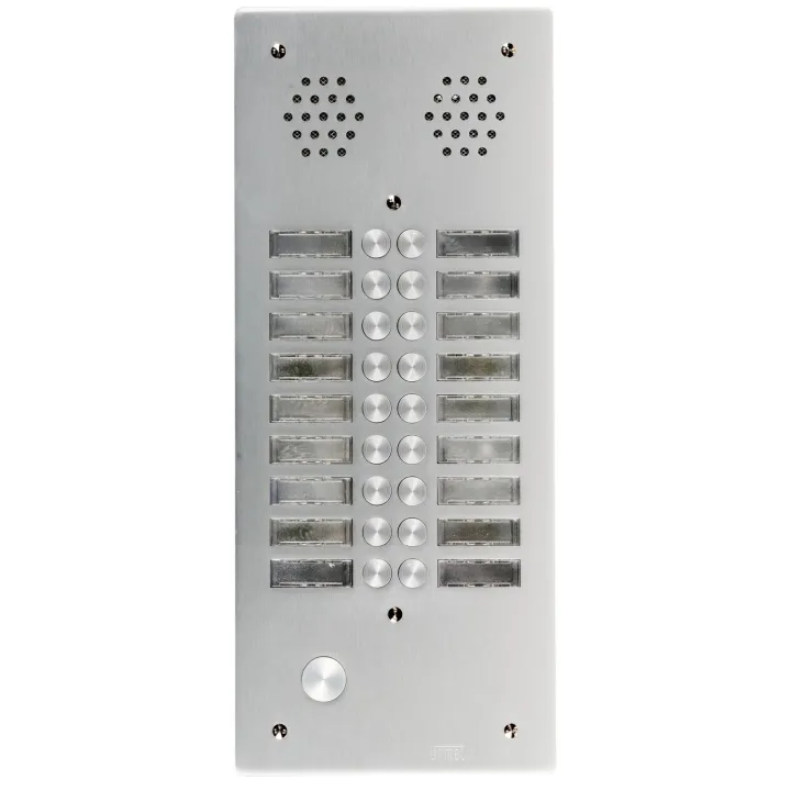 Plaque AV Alu 6Mm 2R 18Bp pour systèmes URMET