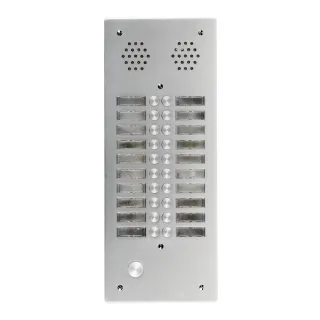 Plaque AV Alu 6Mm 2R 20Bp pour systèmes URMET