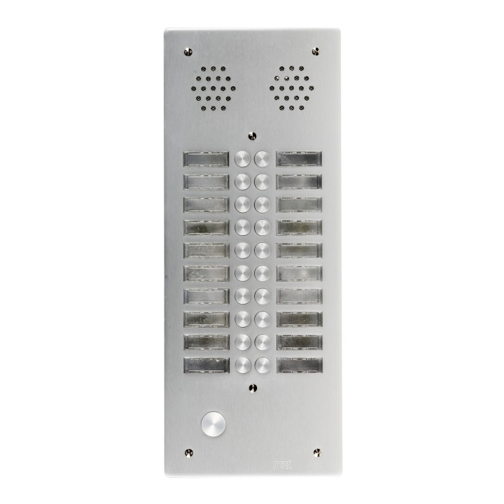 Ce produit est Plaque A.V Alu 6Mm 2R 20Bp pour systèmes URMET Ce produit est Plaque A.V Alu 6Mm 2R 20Bp pour systèmes URMET