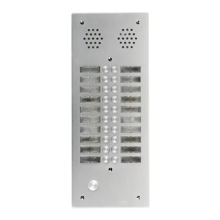 Plaque AV Alu 6Mm 2R 20Bp pour systèmes URMET