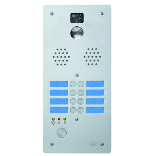 Ce produit est Plaque Alu 8T Video Cablee pour systèmes URMET