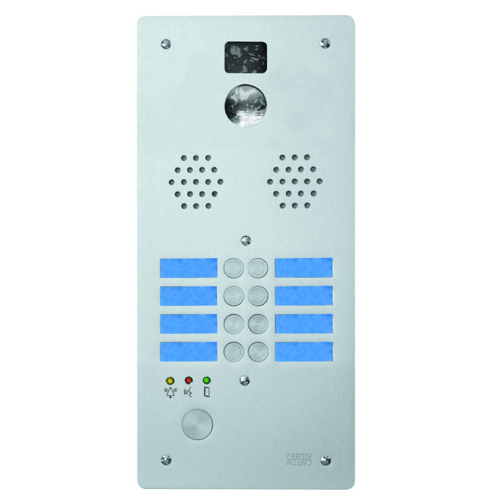 Ce produit est Plaque Alu 8T Video Cablee pour systèmes URMET Ce produit est Plaque Alu 8T Video Cablee pour systèmes URMET