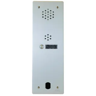 Plaque Audio Alu 1 Bp 2Voice Complete pour systèmes URMET