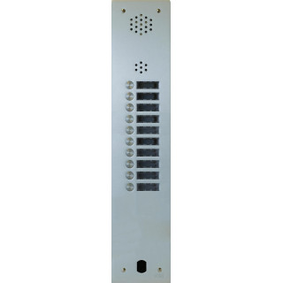 Ce produit est Plaque Audio Alu 10 Bp 2Voice Complete pour systèmes URMET