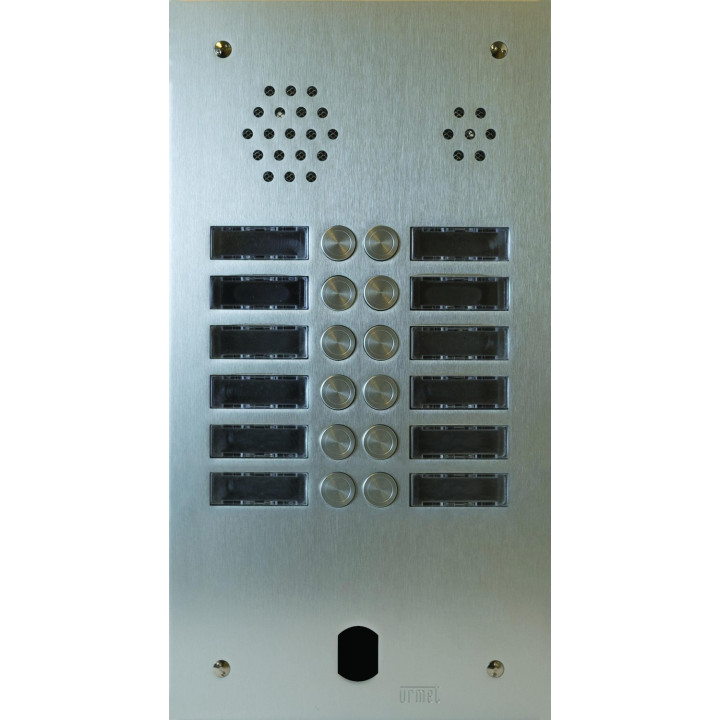 Plaque Audio Alu 2R 12Bp 2Voice Complete