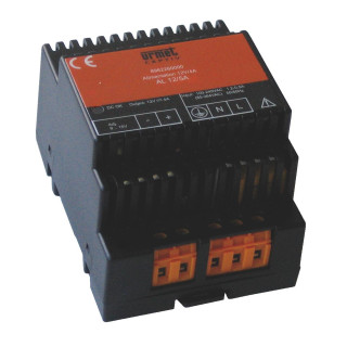 Alimentation 12V 5A, Réglable 12-14V, Din 4 Modules, Boîtier Abs.