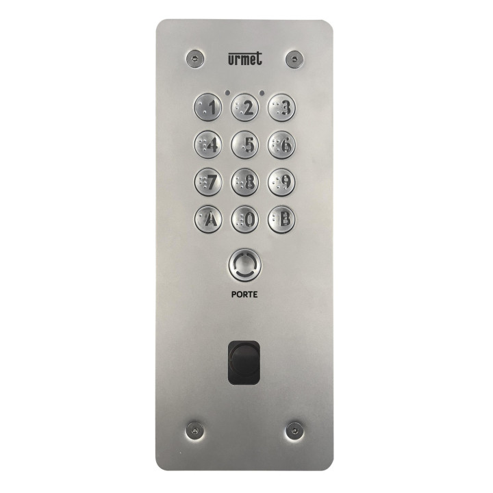 Clavier À Code Percage T25 Inox Microbille - 12 Touches Et Bouton Porte