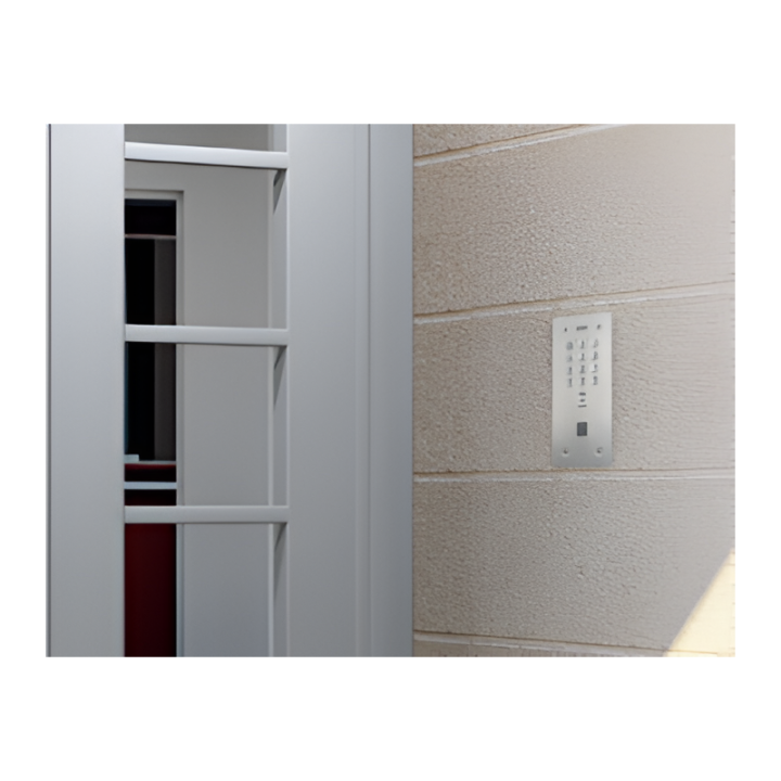 Clavier À Code Percage T25 Inox Microbille - 12 Touches Et Bouton Porte