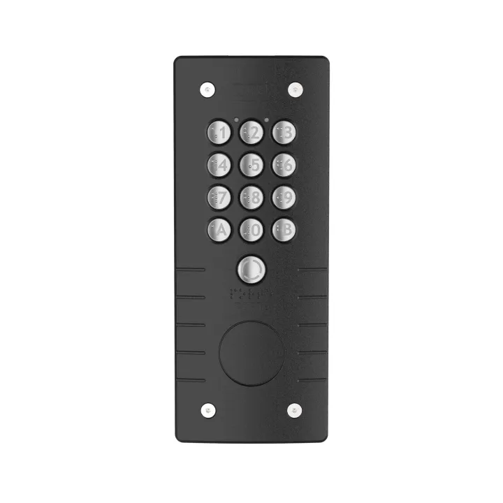 Clavier À Code Percage T25 Zamac Anthracite - 12 Touches Et Bouton Porte