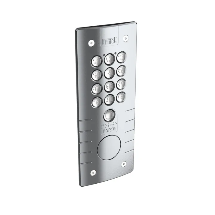 Clavier À Code Percage T25 Zamac Gris - 12 Touches Et Bouton Porte