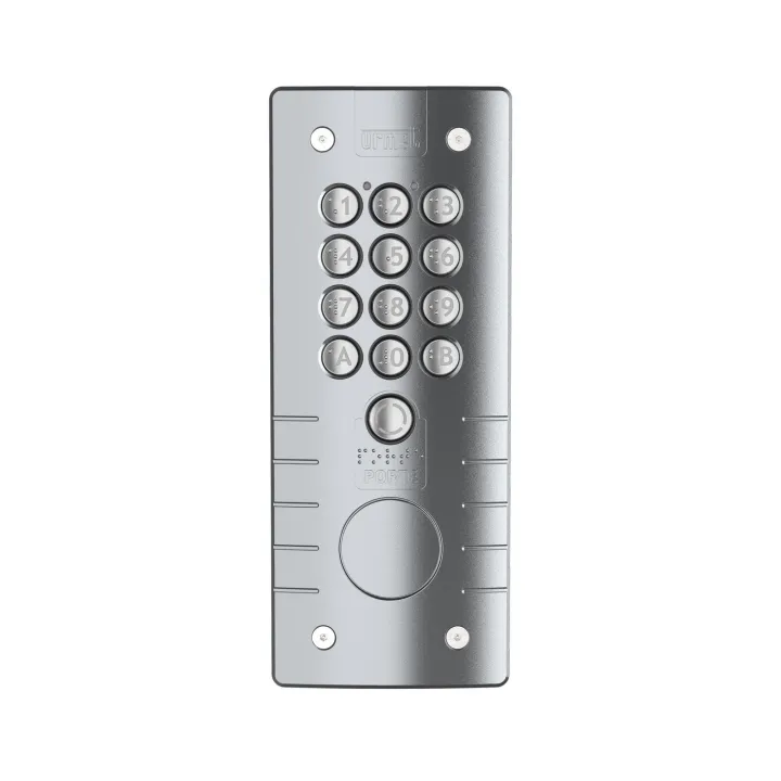 Clavier À Code Percage T25 Zamac Gris - 12 Touches Et Bouton Porte