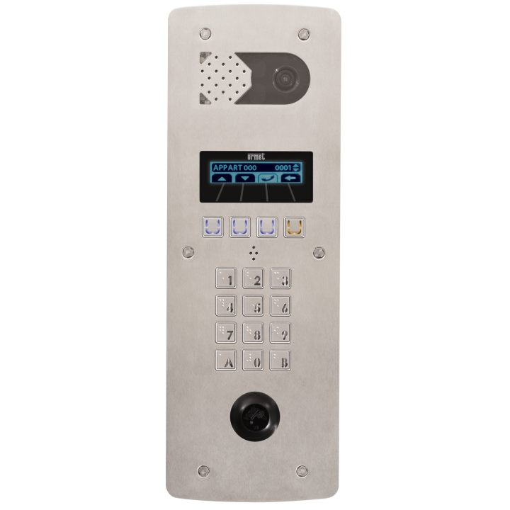 Platine Vidéo À Défilement 2Voice 2 Lignes Perçage T25 - Inox Bord De Mer