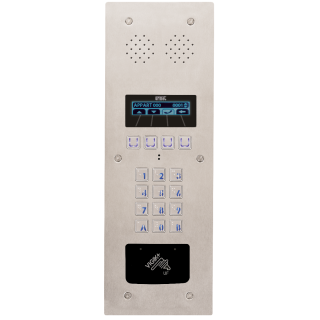 Platine Vidéo À Défilement 2Voice Caméra pinhole 2 Lignes Perçage T25 - Inox