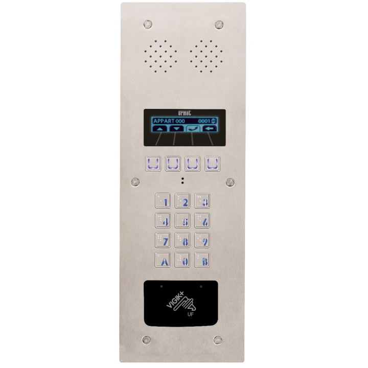 Platine Vidéo À Défilement 2Voice Caméra pinhole 2 Lignes Perçage T25 - Inox