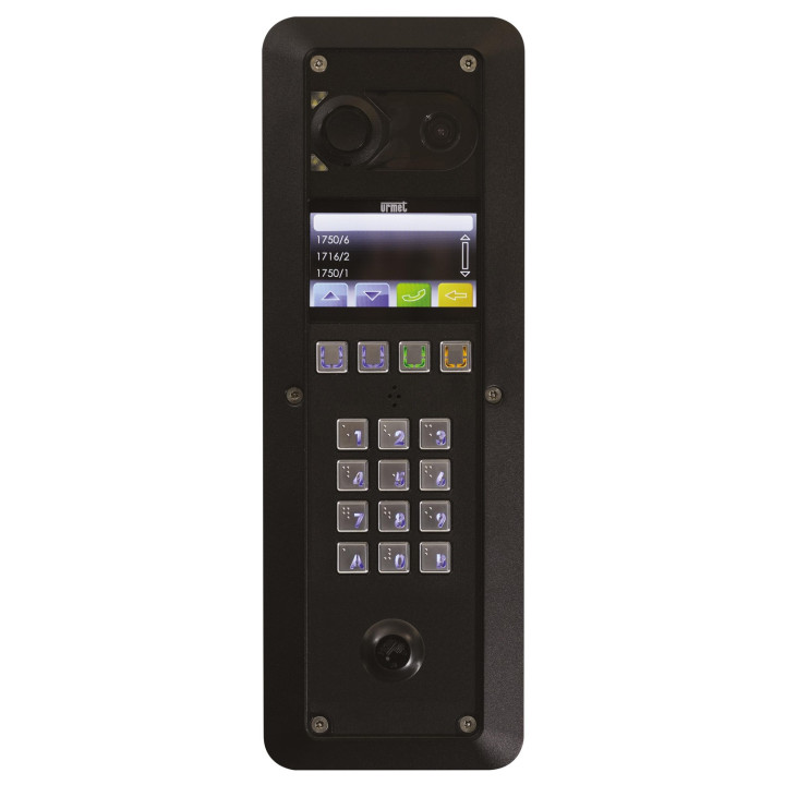 Platine Vidéo À Défilement 2Voice Graphique Perçage T25 - Zamac Noir