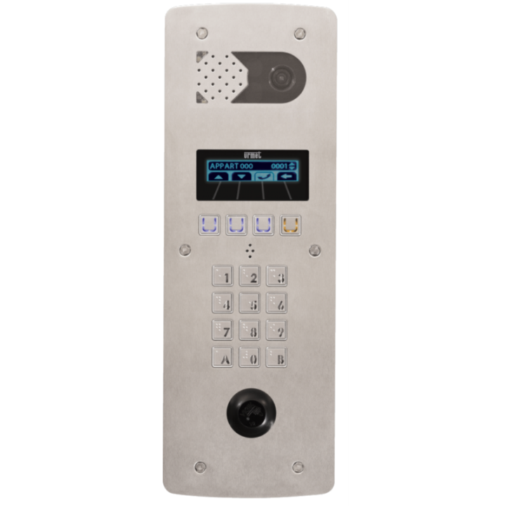 Platine de rue à  Défilement De Noms Inox 2 Lig T25 Nexity