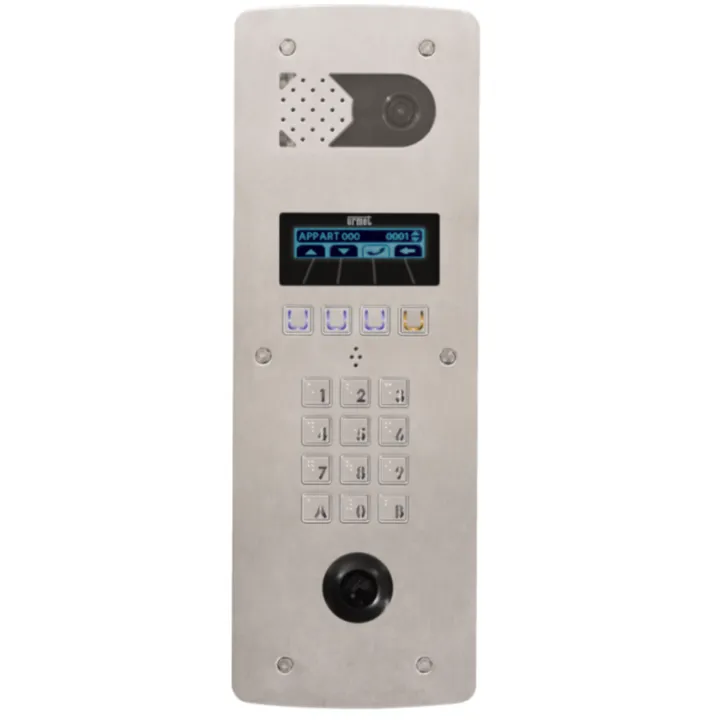 Platine de rue à  Défilement De Noms Inox 2 Lig T25 Nexity