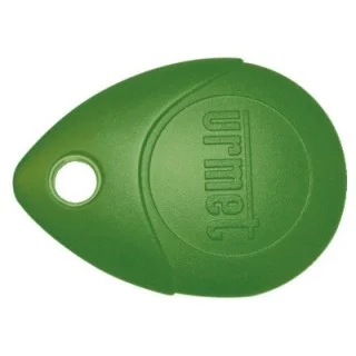 Badge Mifare 13.56 Mhz Vert, Ip68, Antichoc Ik8, Avec Œillet Métallique