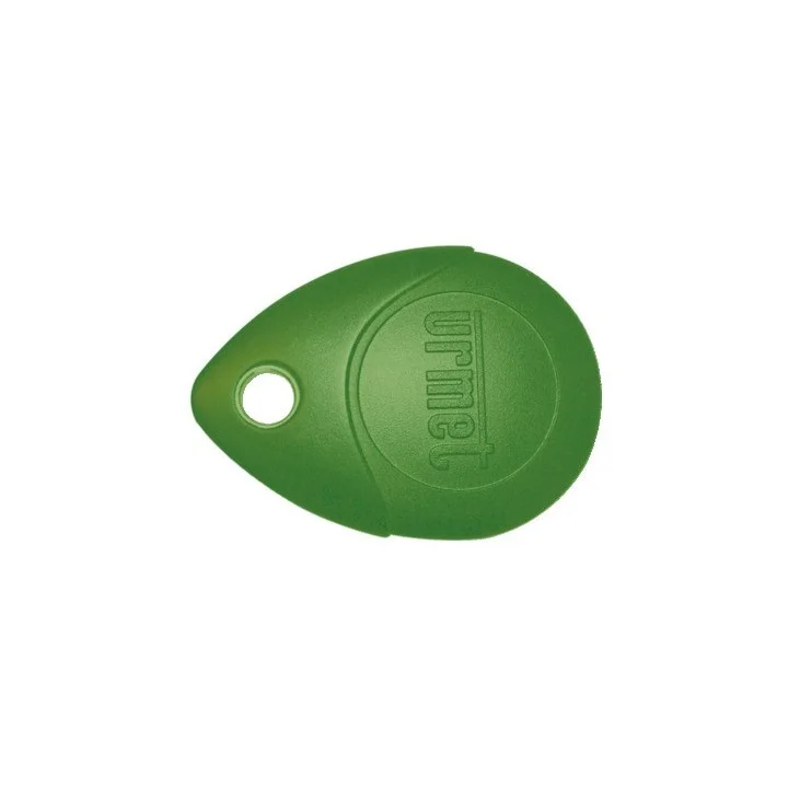 Badge Mifare 13.56 Mhz Vert, Ip68, Antichoc Ik8, Avec Œillet Métallique