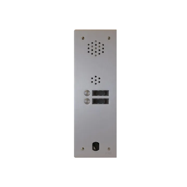 Kit Audio Préprogrammé, 2Voice, Platine Et Postes, 1 Rangée, 2 Boutons