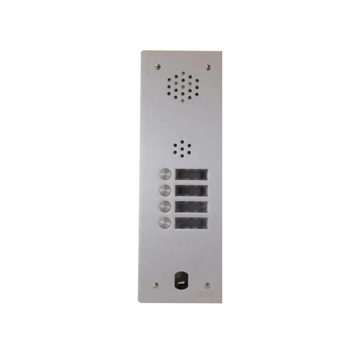 Kit Audio Préprogrammé, 2Voice, Platine Et Postes, 1 Rangée, 4 Boutons