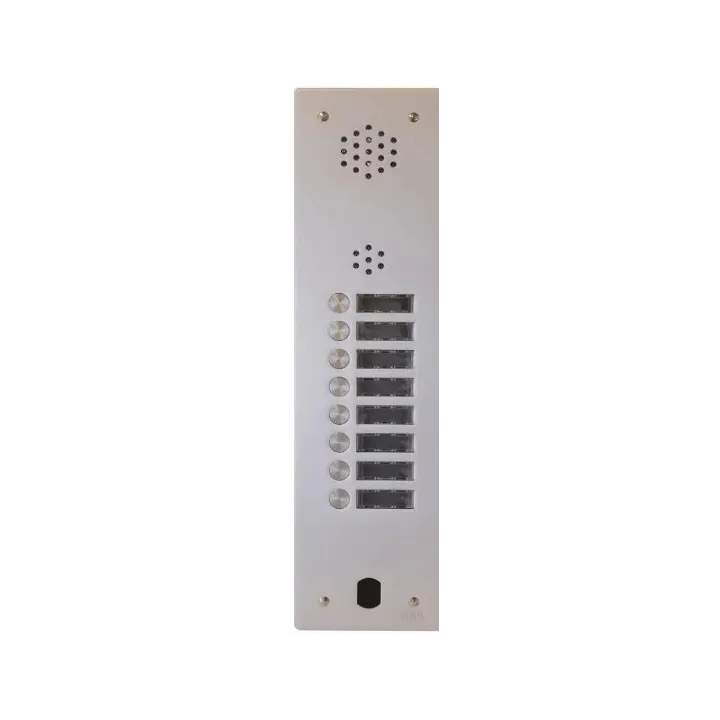 Kit Audio Préprogrammé, 2Voice, Platine Et Postes, 1 Rangée, 8 Boutons
