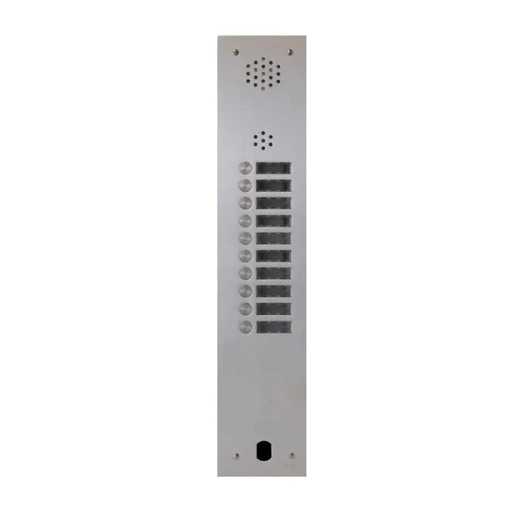 Kit Audio Préprogrammé, 2Voice, Platine Et Postes, 1 Rangée, 10 Boutons