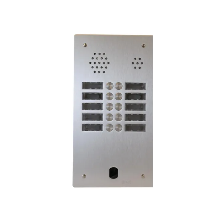 Kit Audio Préprogrammé, 2Voice, Platine Et Postes, 2 Rangées, 10 Boutons