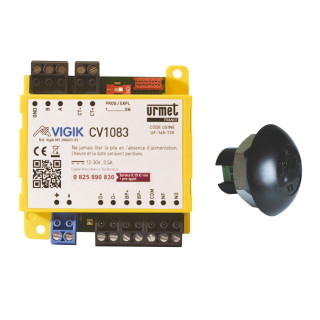 Kit contrôle d’accès CV1083 + T25VK2, gestion 1 porte sur VisiosoftWeb, L/E.