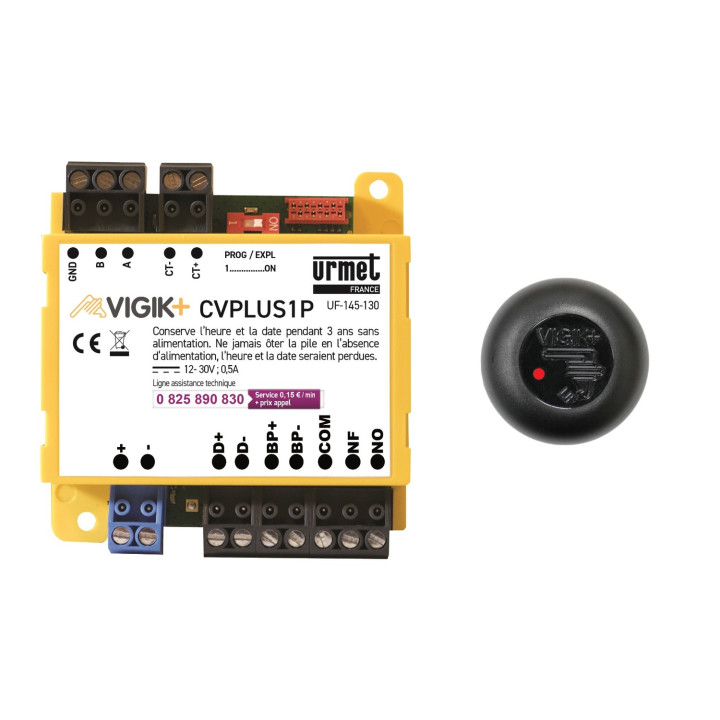 Centrale 1 porte KCVPLUS1P, gestion connectée ou L/E, jusqu'à 5000 badges.