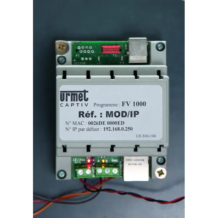 Interface Mod/Ip Alimentation 12/24V, Rj45, Rs485.